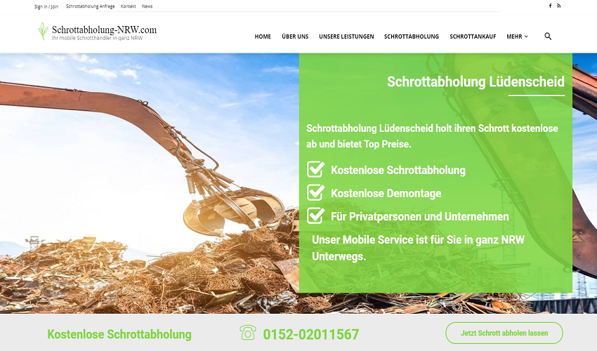 Schnelles Recycling von Altmetall in Lüdenscheid durch Schrottabholung-NRW
