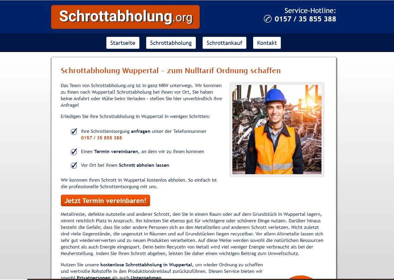 Professionelle Altmetallentsorgung in Wuppertal: mobile Schrotthändler im Einsatz