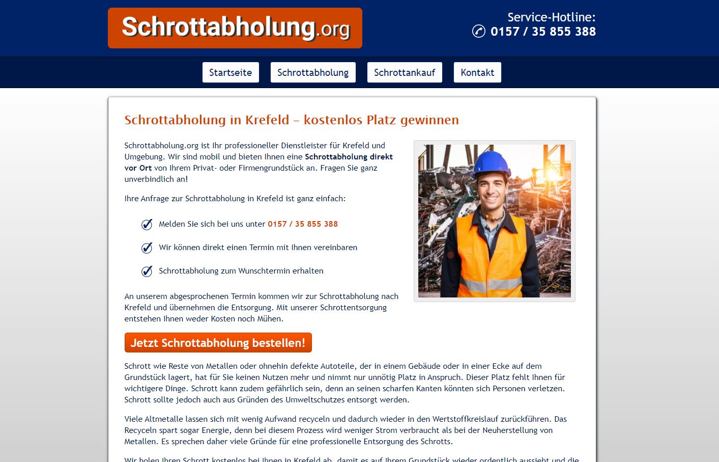 Altmetallabholung in Krefeld: Entsorgen Sie Ihren wertvollen Metallschrott – aber richtig