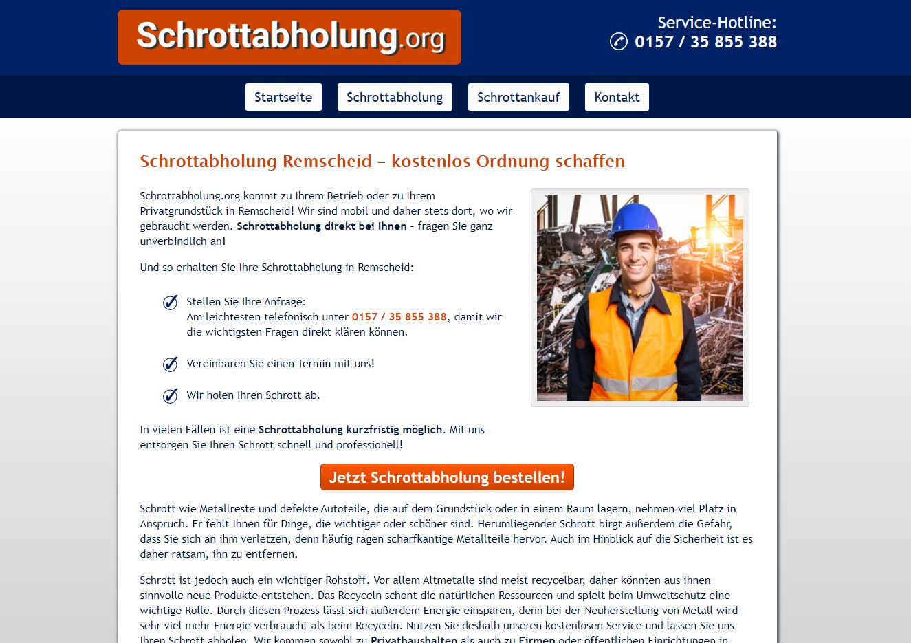 Schrott-Recycling: so wichtig ist der Schutz von Ressourcen Schrottabholung in Remscheid