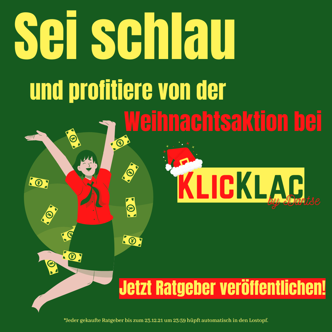 Sei schlau und profitiere von der KlicKlac-Weihnachtsaktion!