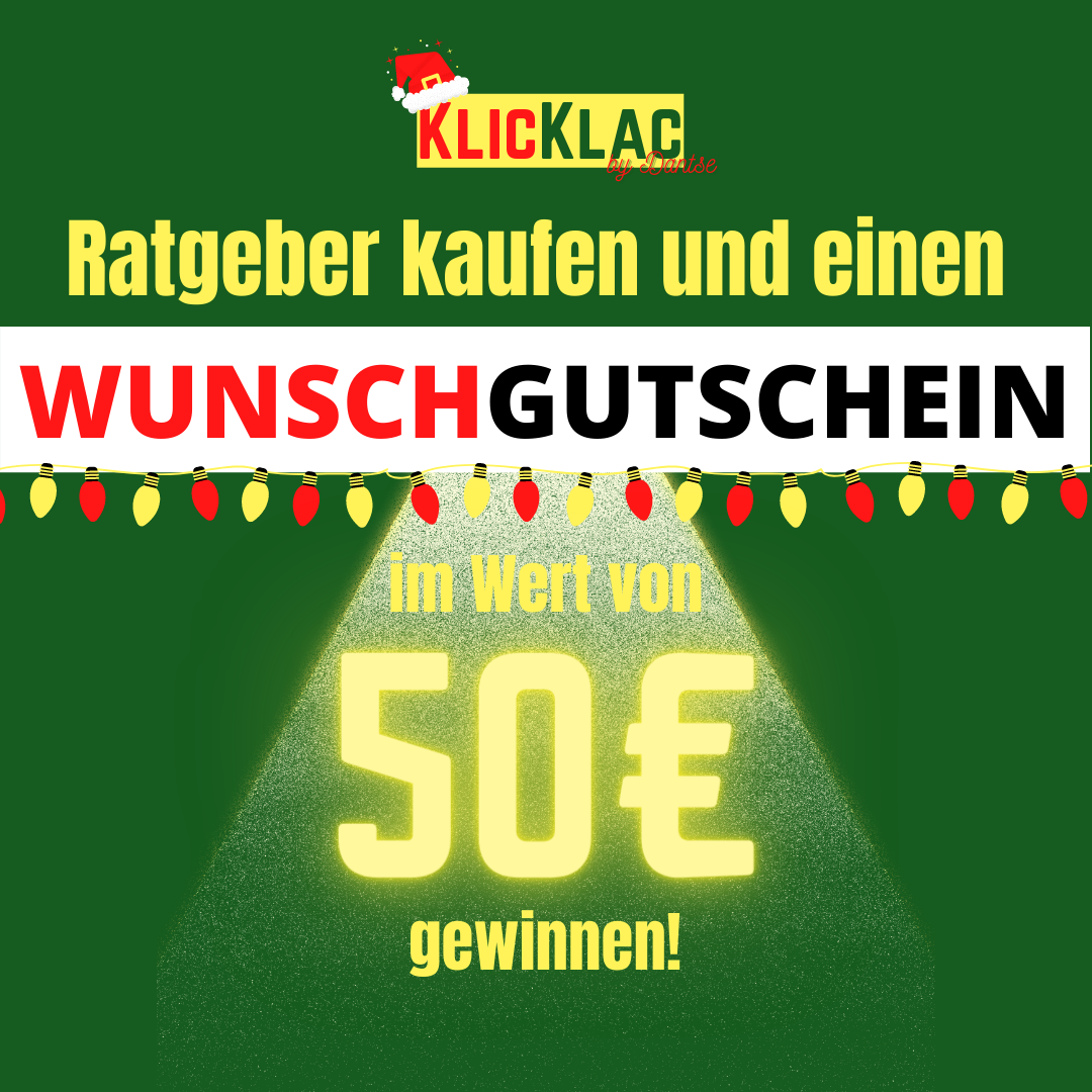 KlicKlac-Ratgeber kaufen und 50€ Wunschgutschein gewinnen!