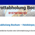 Kostenlose Schrottabholung in Bochum- auch bei kleineren Mengen
