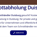 Die kostenlose Schrottabholung vom Schrotthändler NRW in Duisburg Und Umgebung